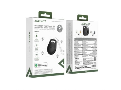 Localizador Bluetooth Acefast S2 compatible con Apple Find My - Negro