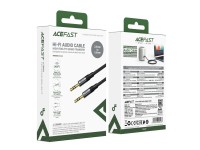 Cabo AUX Acefast J10 mini jack 3,5 mm 1 m - preto Cabo AUX Acefast J10 mini jack 3,5 mm 1 m - preto