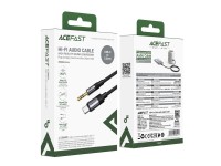 Cable Acefast J11 USB-C a mini jack de 3,5 mm, 1 m - negro Cable Acefast J11 USB-C a mini jack de 3,5 mm, 1 m - negro