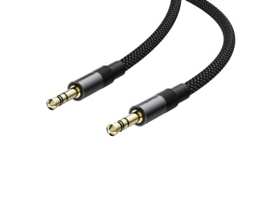 Acefast J10 AUX cable mini jack 3.5mm 1m - black Acefast J10 AUX cable mini jack 3.5mm 1m - black
