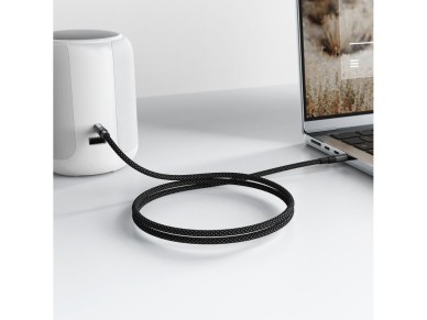 Acefast J10 AUX cable mini jack 3.5mm 1m - black Acefast J10 AUX cable mini jack 3.5mm 1m - black