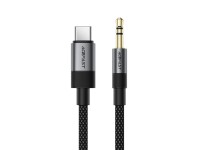 Cable Acefast J11 USB-C a mini jack de 3,5 mm, 1 m - negro Cable Acefast J11 USB-C a mini jack de 3,5 mm, 1 m - negro