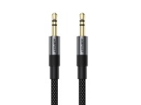 Cabo AUX Acefast J10 mini jack 3,5 mm 1 m - preto Cabo AUX Acefast J10 mini jack 3,5 mm 1 m - preto