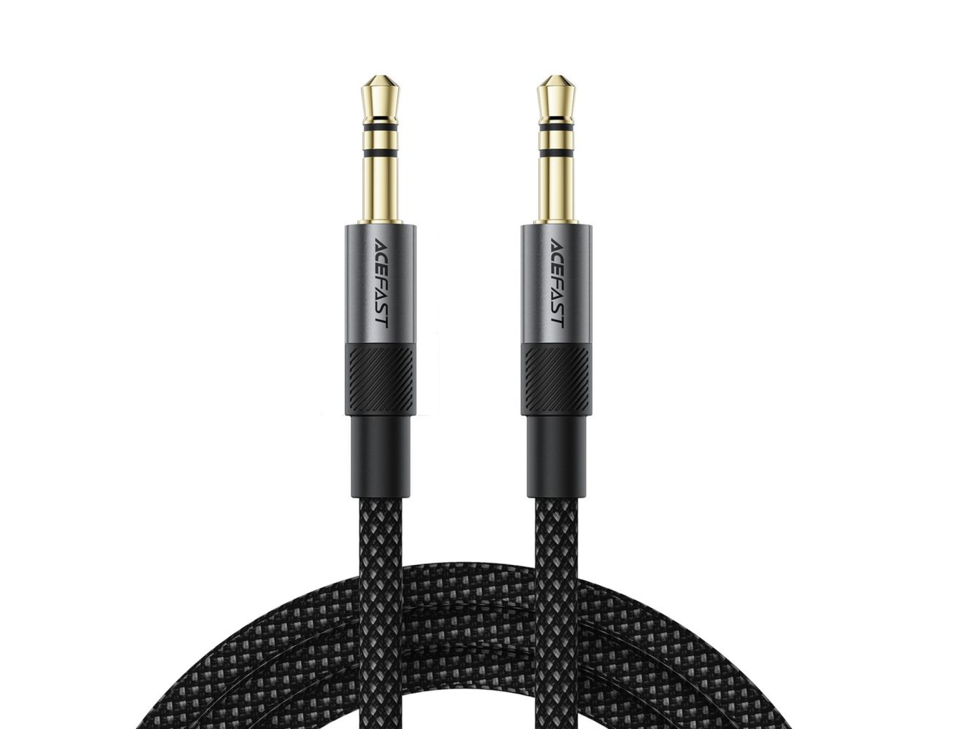 Cabo AUX Acefast J10 mini jack 3,5 mm 1 m - preto