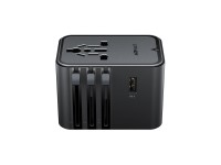 Adaptador de viagem Acefast Z8 GaN 45W com 3 portas USB-C + 2 portas USB-A e tomada CA de 2500W - Pr Adaptador de viagem Acefast Z8 GaN 45W com 3 portas USB-C + 2 portas USB-A e tomada CA de 2500W - Pr