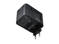 Adaptador de viagem Acefast Z8 GaN 45W com 3 portas USB-C + 2 portas USB-A e tomada CA de 2500W - Pr Adaptador de viagem Acefast Z8 GaN 45W com 3 portas USB-C + 2 portas USB-A e tomada CA de 2500W - Pr