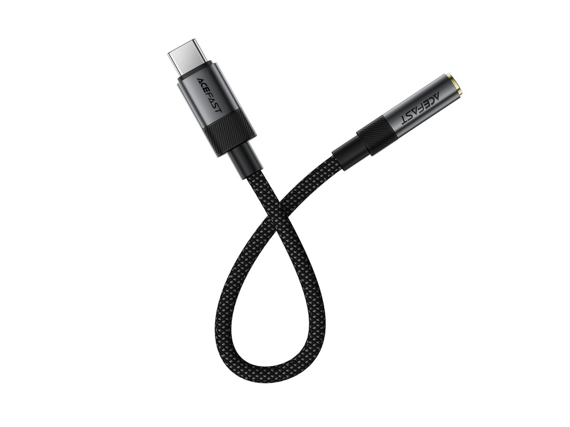 Acefast J12 USB-C to 3.5mm mini jack adapter - black