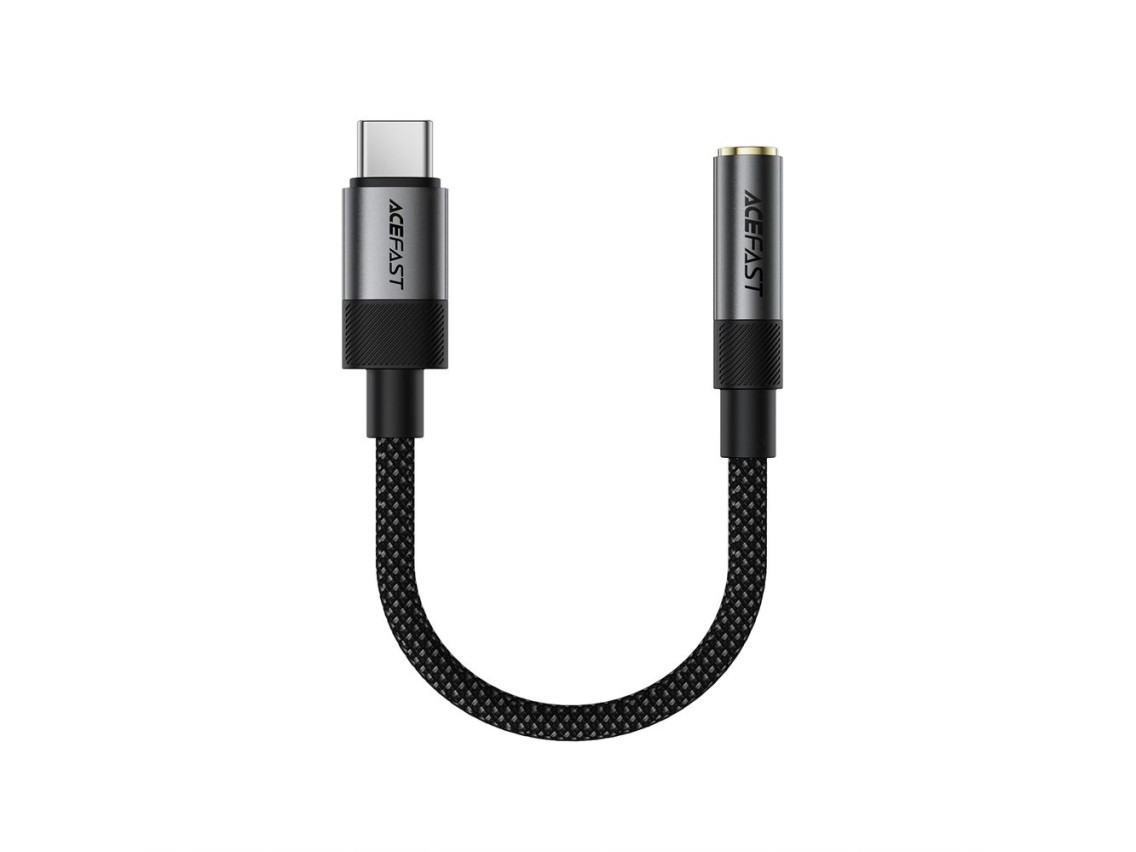 Acefast J12 USB-C to 3.5mm mini jack adapter - black