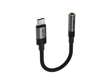 Acefast J12 USB-C to 3.5mm mini jack adapter - black