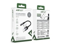 Acefast J13 USB-A to 3.5mm mini jack adapter - black