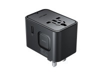 Adaptador de viagem Acefast Z8 GaN 45W com 3 portas USB-C + 2 portas USB-A e tomada CA de 2500W - Pr Adaptador de viagem Acefast Z8 GaN 45W com 3 portas USB-C + 2 portas USB-A e tomada CA de 2500W - Pr