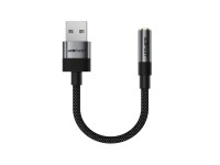 Acefast J13 USB-A to 3.5mm mini jack adapter - black