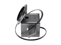 Acefast E34 22.5W 3-in-1 inductive charger with built-in cable for smartphone and smartwatch - gray Acefast E34 22.5W 3-in-1 inductive charger with built-in cable for smartphone and smartwatch - gray