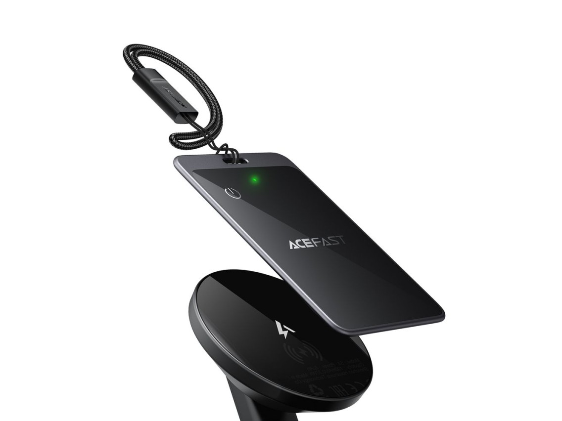 Dispositivo de posicionamento de cartão metálico Acefast S3, metal único, cinza