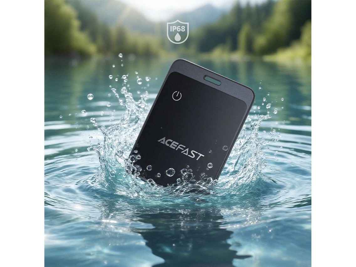 Dispositivo de posicionamento de cartão metálico Acefast S3, metal único, cinza