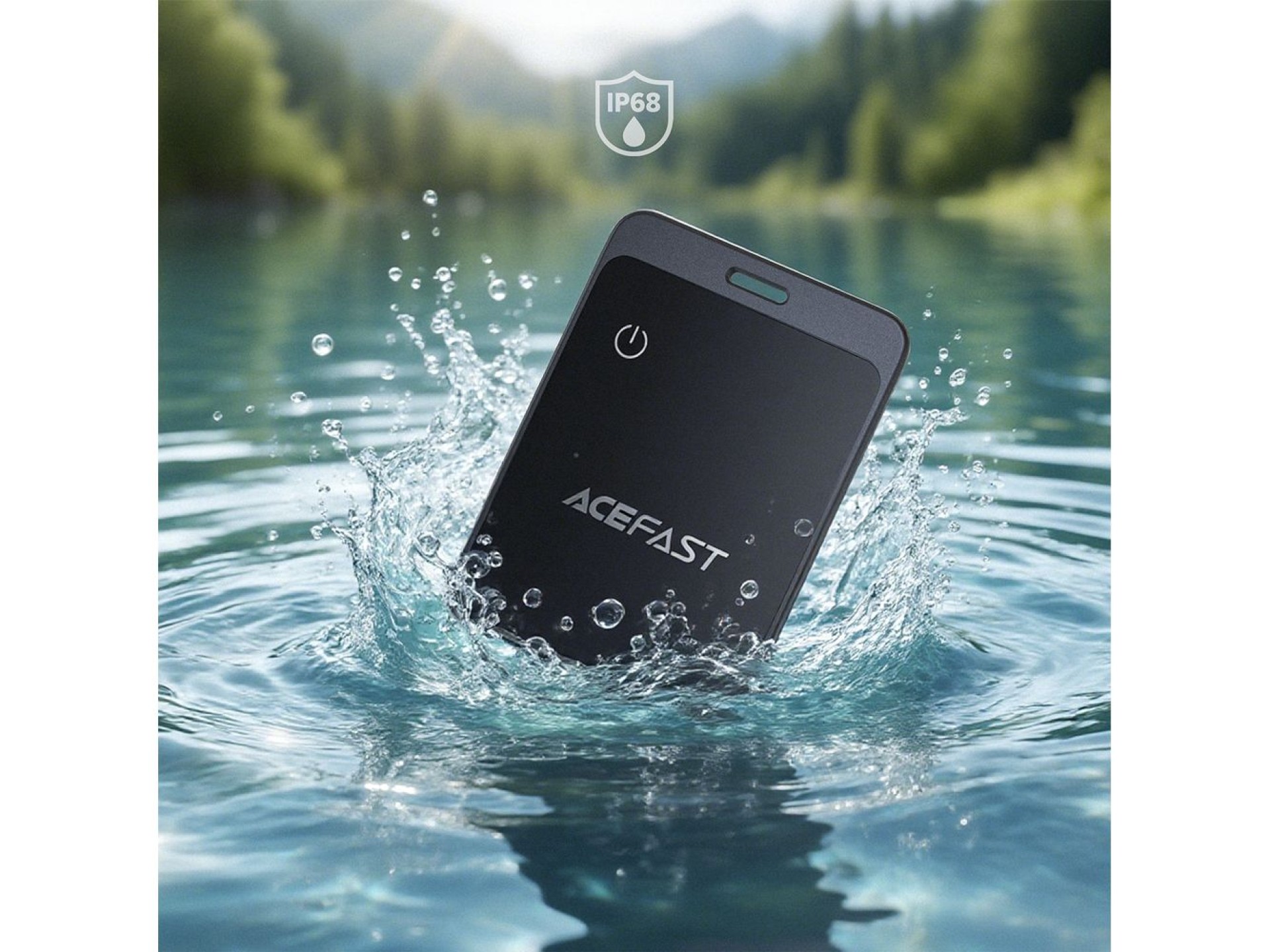 Dispositivo de posicionamento de cartão metálico Acefast S3, metal único, cinza