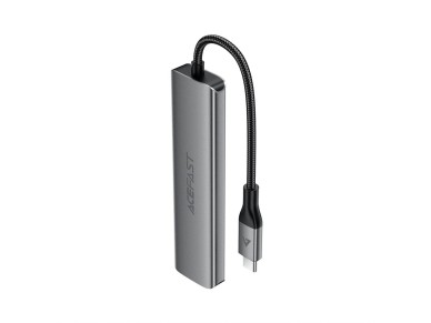 Acefast J16 USB Hub USB-C 5 en 1 HDMI 4K 60Hz PD90W Estaci�n de acoplamiento - Gris