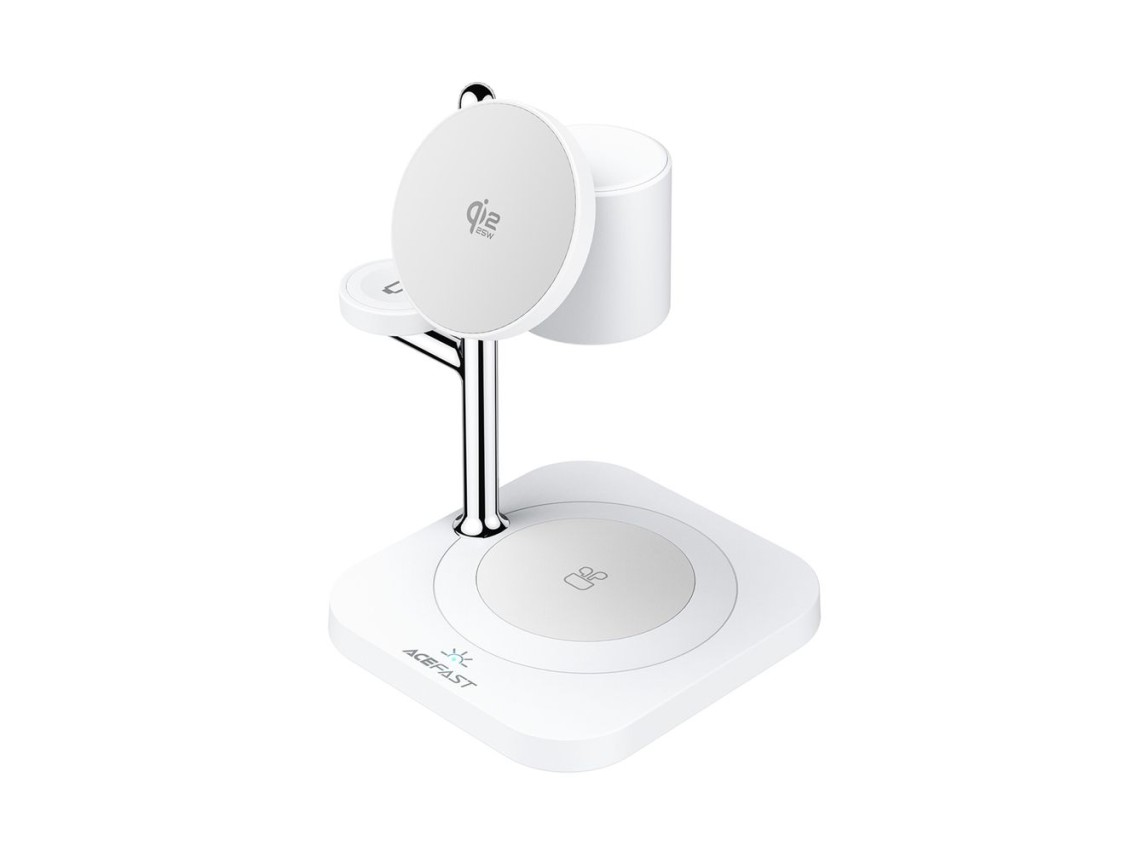Acefast E39 Qi2.2 25W 4-in-1 Wireless Desk Charger for Phone, Watch, and Headphones with Night Light