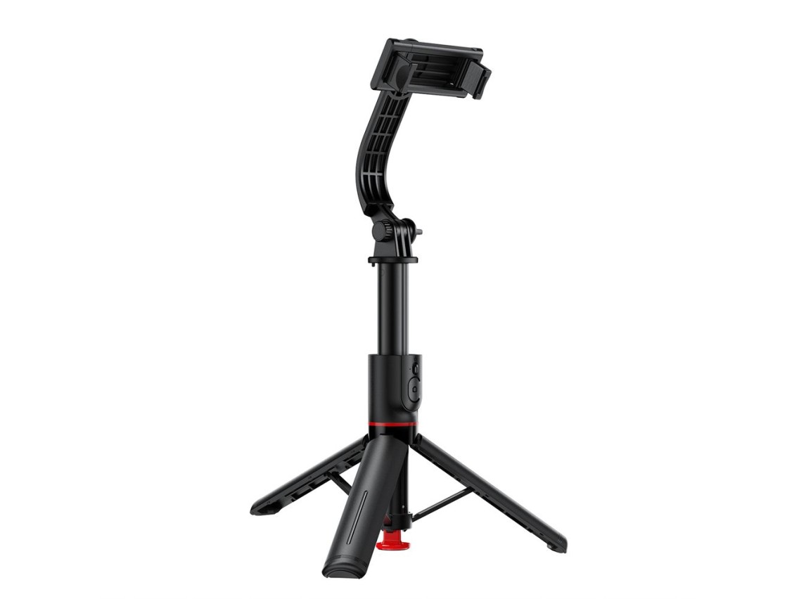 Bast�o de selfie Acefast E42 com trip� autom�tico e controle remoto Bluetooth de 1,05 m - Preto