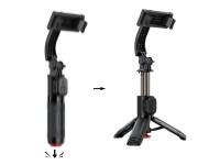 Palo selfie Acefast E42 con trípode automático y control remoto Bluetooth de 63 cm - Negro Palo selfie Acefast E42 con trípode automático y control remoto Bluetooth de 63 cm - Negro