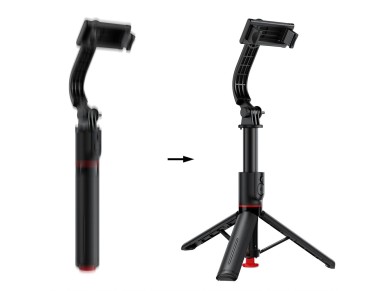 Acefast E42 Selfie Stick with Auto Tripod and Bluetooth Remote Control 1.05m - Black