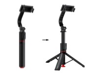 Bast�o de selfie Acefast E42 com trip� autom�tico e controle remoto Bluetooth de 1,05 m - Preto