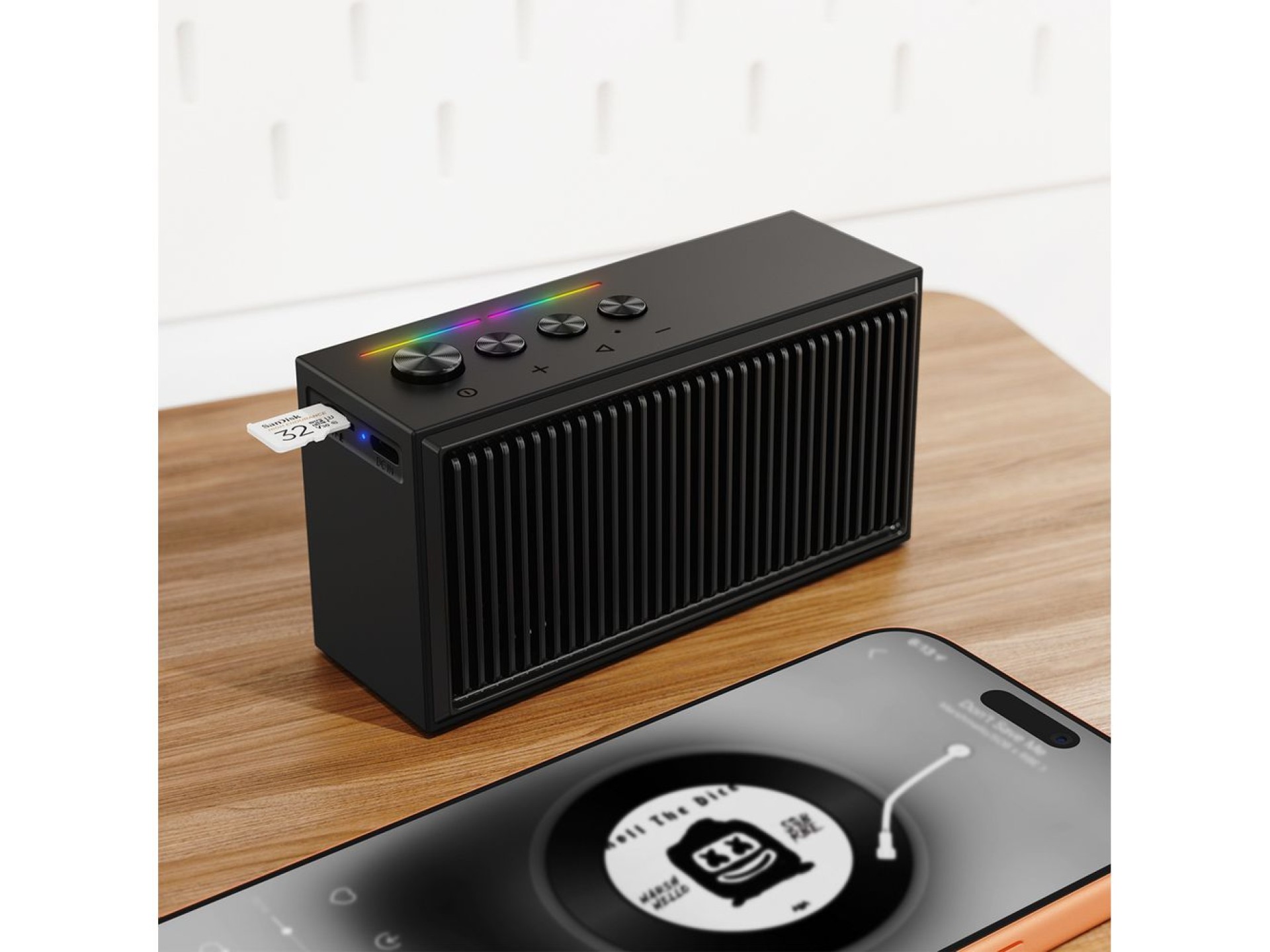 Altavoz Bluetooth Acefast K9 Go con estéreo y ENC - Negro