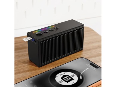 Altavoz Bluetooth Acefast K9 Go con est�reo y ENC - Negro