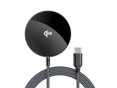Acefast E24 Qi2 15W Magnetic Inductive Charger with 1.2m USB-C Cable - Black Acefast E24 Qi2 15W Magnetic Inductive Charger with 1.2m USB-C Cable - Black