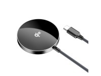 Cargador magnético inductivo Acefast E24 Qi2 de 15 W con cable USB-C de 1,2 m - Negro Cargador magnético inductivo Acefast E24 Qi2 de 15 W con cable USB-C de 1,2 m - Negro
