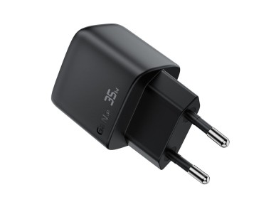 Acefast A116 GaN PD 35W USB-A USB-C Wall Charger with Display - Black Acefast A116 GaN PD 35W USB-A USB-C Wall Charger with Display - Black