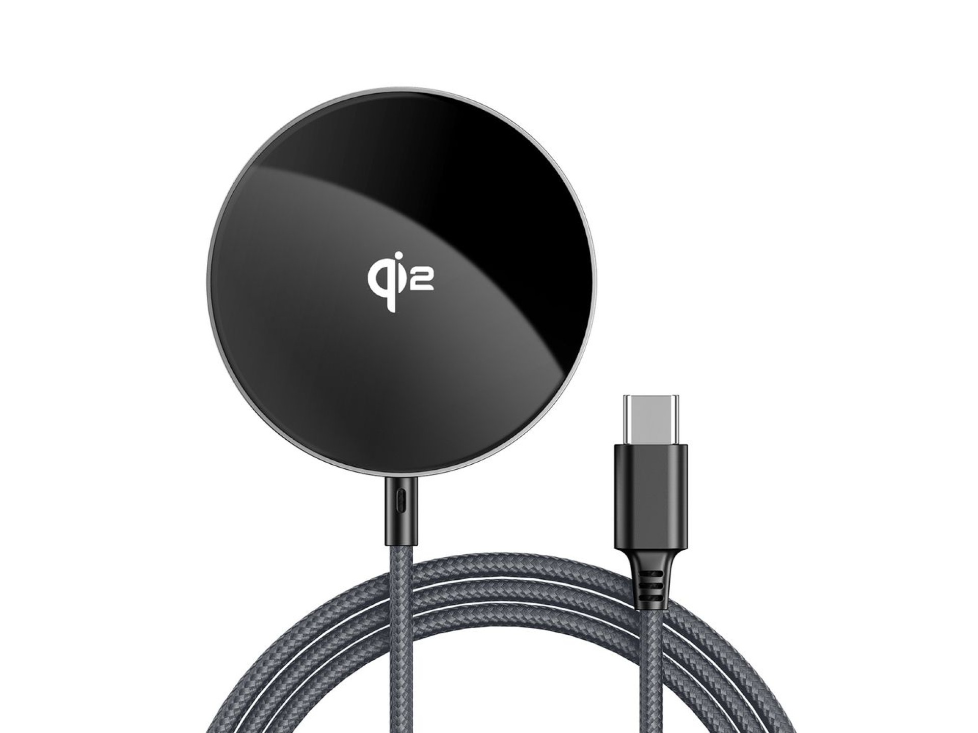Acefast E24 Qi2 15W Magnetic Inductive Charger with 1.2m USB-C Cable - Black