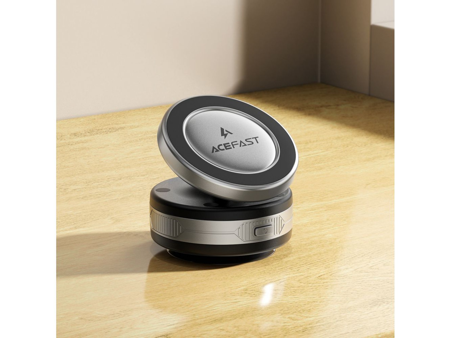 Acefast E29 Magnetic Holder with Wireless Charger with Suction Cup for Dashboard/Windshield - Black