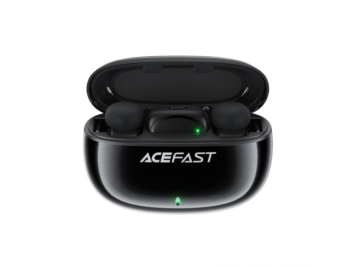 Microfones de lapela sem fio Acefast R2 - Preto