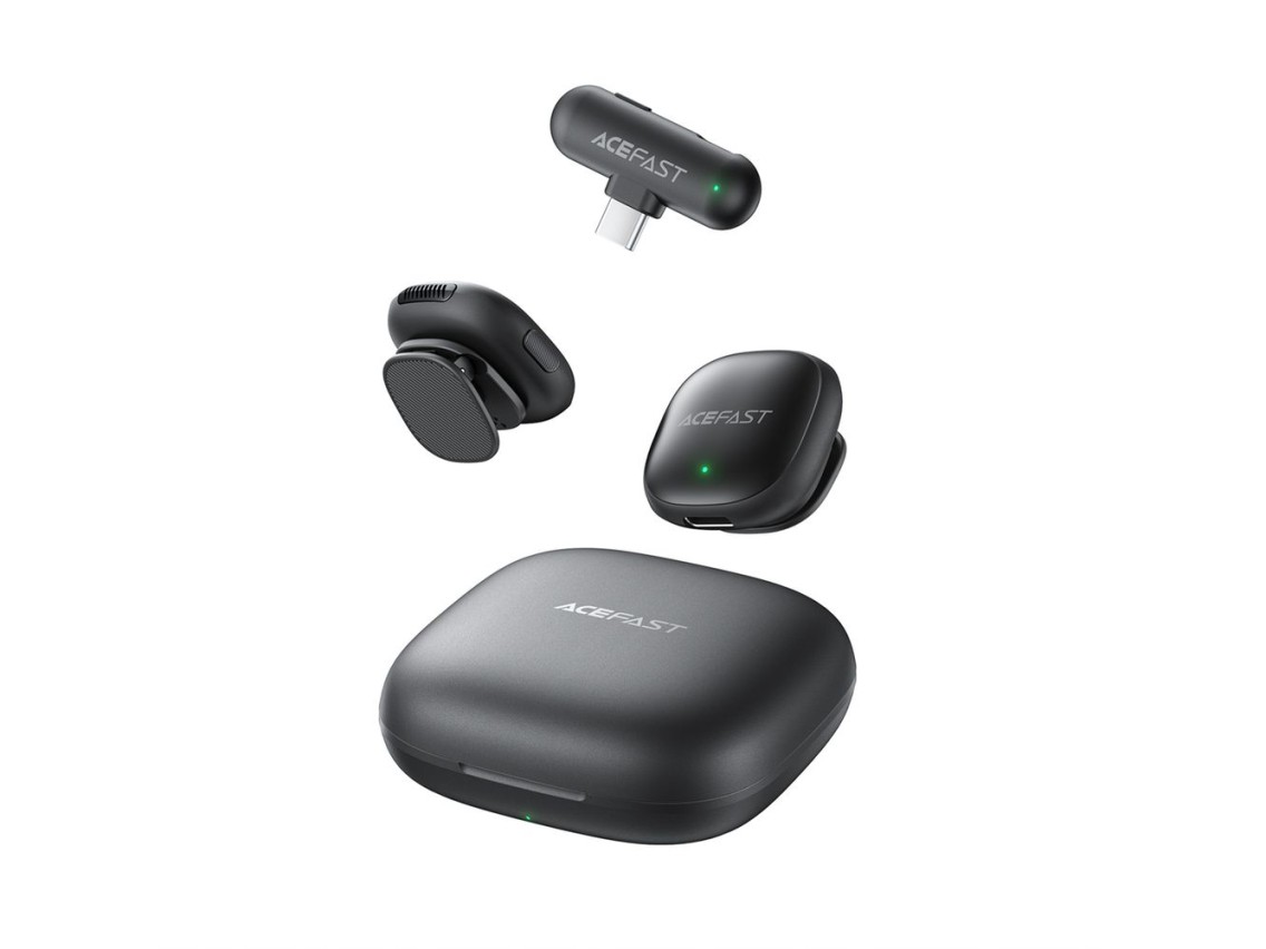 Acefast R1 Wireless Lavalier Microphones 2 pcs - Black