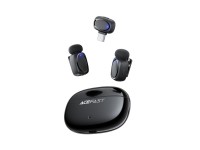 Microfones de lapela sem fio Acefast R2 - Preto Microfones de lapela sem fio Acefast R2 - Preto