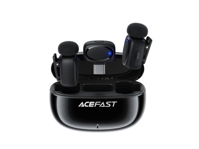 Acefast R2 Wireless Lavalier Microphones - Black Acefast R2 Wireless Lavalier Microphones - Black