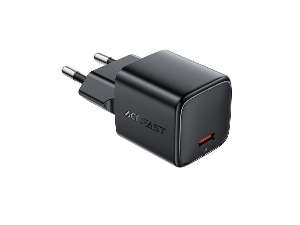 Carregador de parede USB-C Acefast A117 GaN PD 20W - Preto