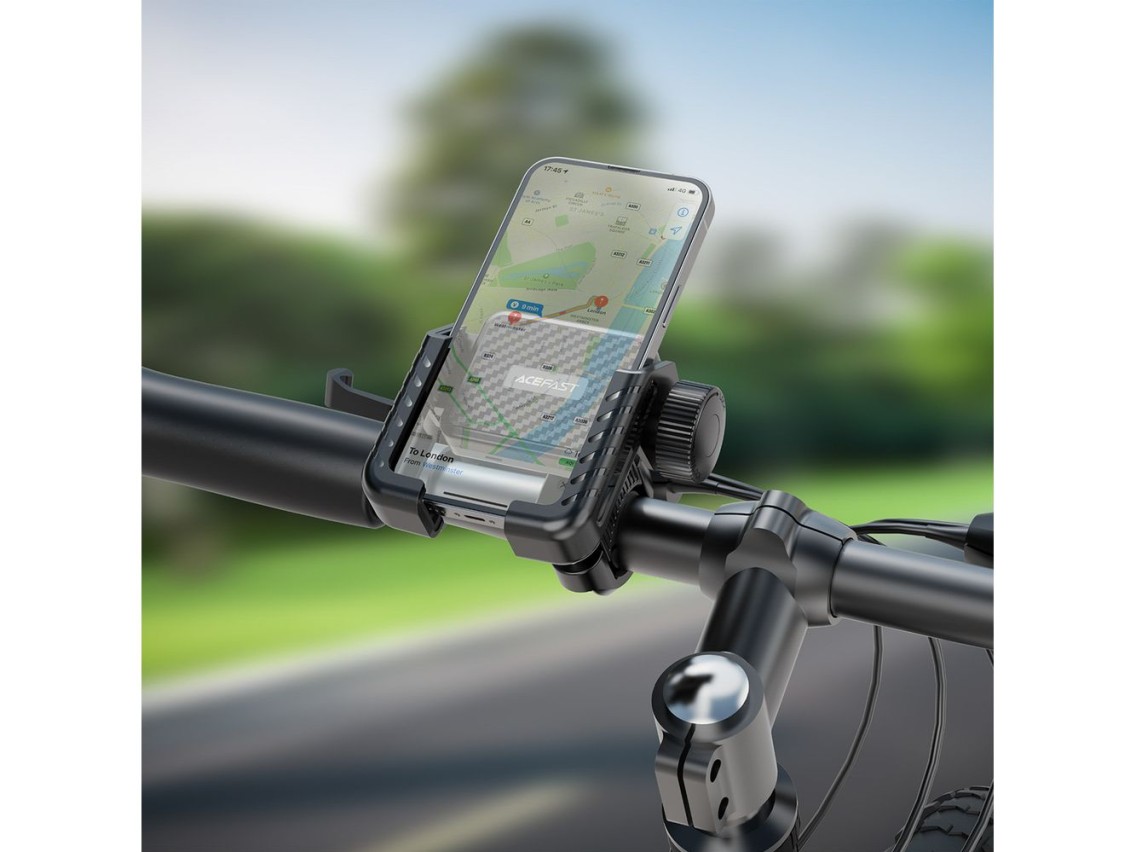 Suporte de guidão para bicicleta Acefast D58 - Preto