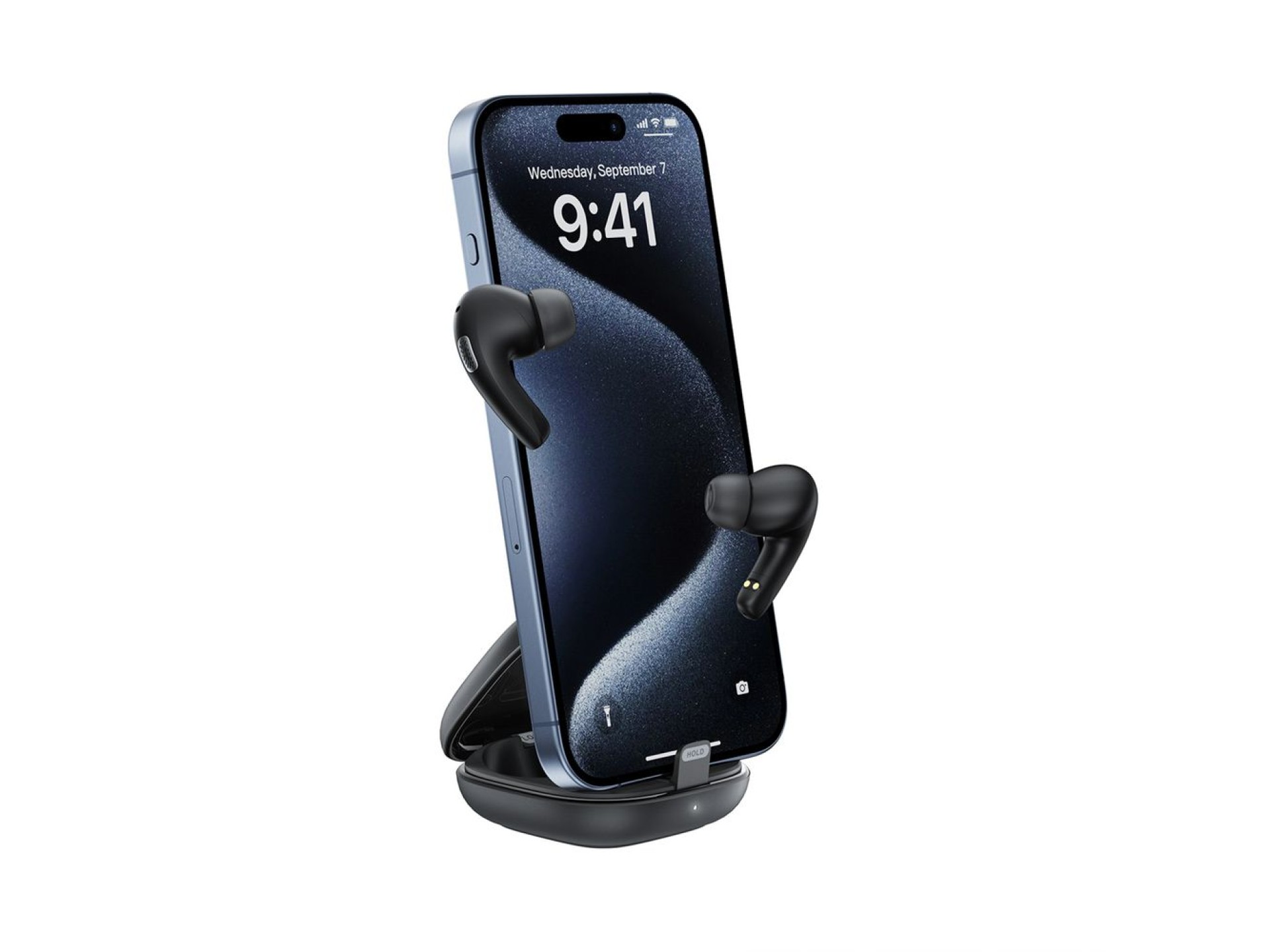 Auriculares inalámbricos intrauditivos Acefast W4 TWS con función de soporte para teléfono - negros