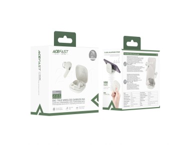 Acefast W4 TWS in-ear wireless headphones with phone stand function - white Acefast W4 TWS in-ear wireless headphones with phone stand function - white