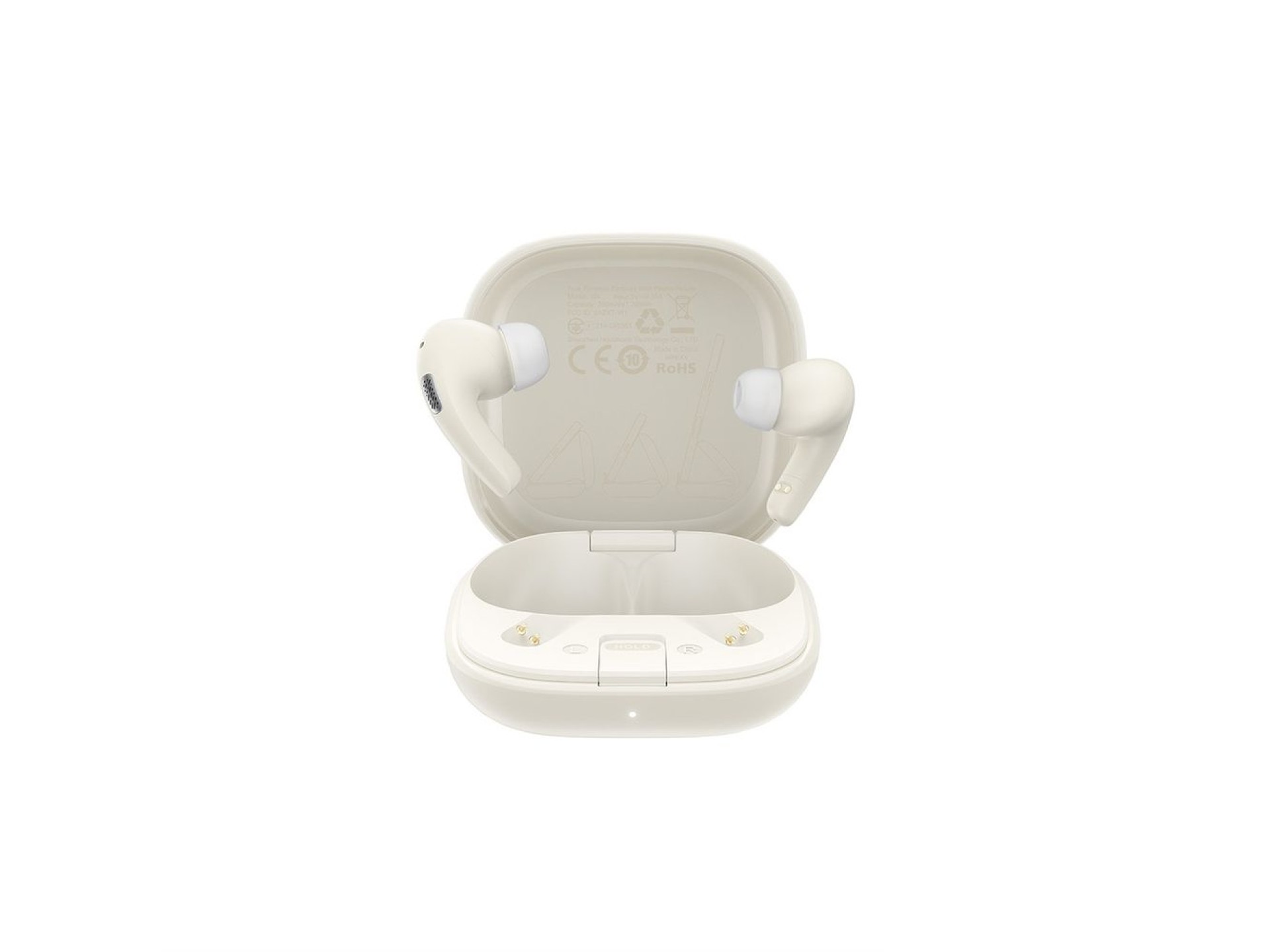Acefast W4 TWS in-ear wireless headphones with phone stand function - white