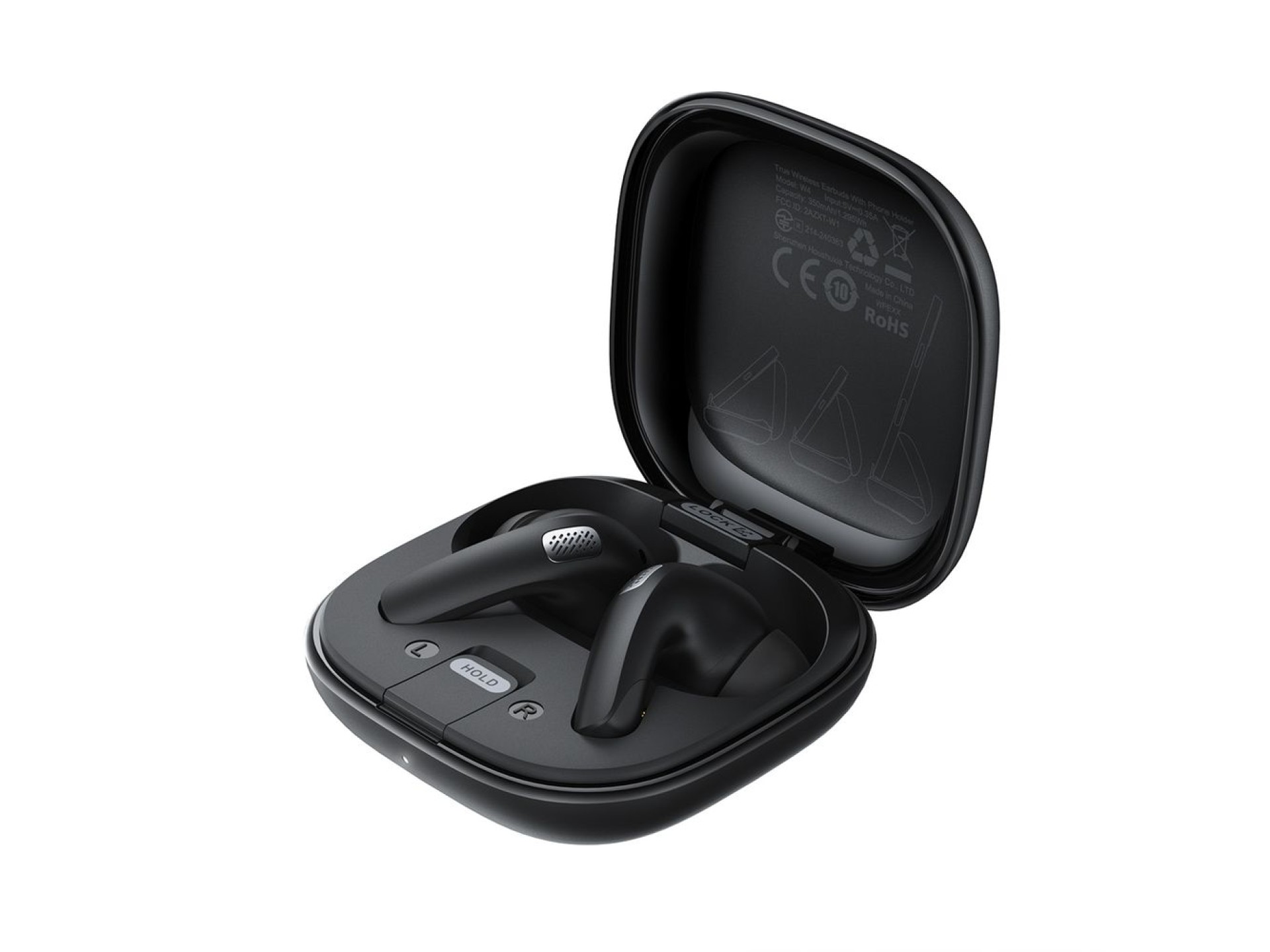 Auriculares inalámbricos intrauditivos Acefast W4 TWS con función de soporte para teléfono - negros