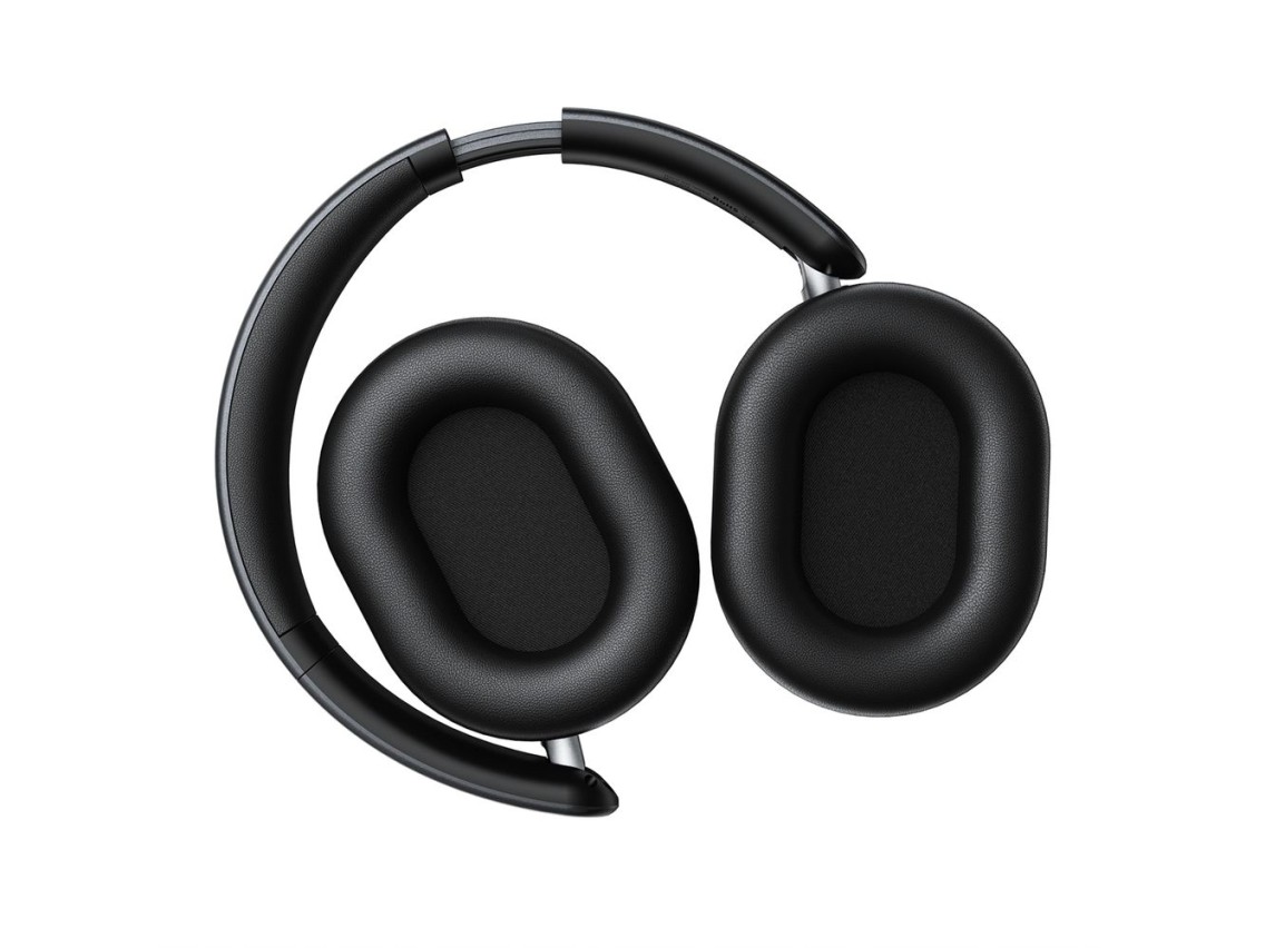 Fones de ouvido sem fio Acefast H12 com Bluetooth 5.4 e cancelamento de ruído ativo - Preto