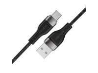 Cable Acefast C11-04 USB-A - USB-C 3A de 1,2 m con trenzado magnético - Negro Cable Acefast C11-04 USB-A - USB-C 3A de 1,2 m con trenzado magnético - Negro