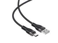 Cable Acefast C11-04 USB-A - USB-C 3A de 1,2 m con trenzado magnético - Negro Cable Acefast C11-04 USB-A - USB-C 3A de 1,2 m con trenzado magnético - Negro