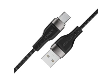 Acefast C11-04 USB-A - USB-C 3A Cable 1.2m Magnetic Braid - Black Acefast C11-04 USB-A - USB-C 3A Cable 1.2m Magnetic Braid - Black