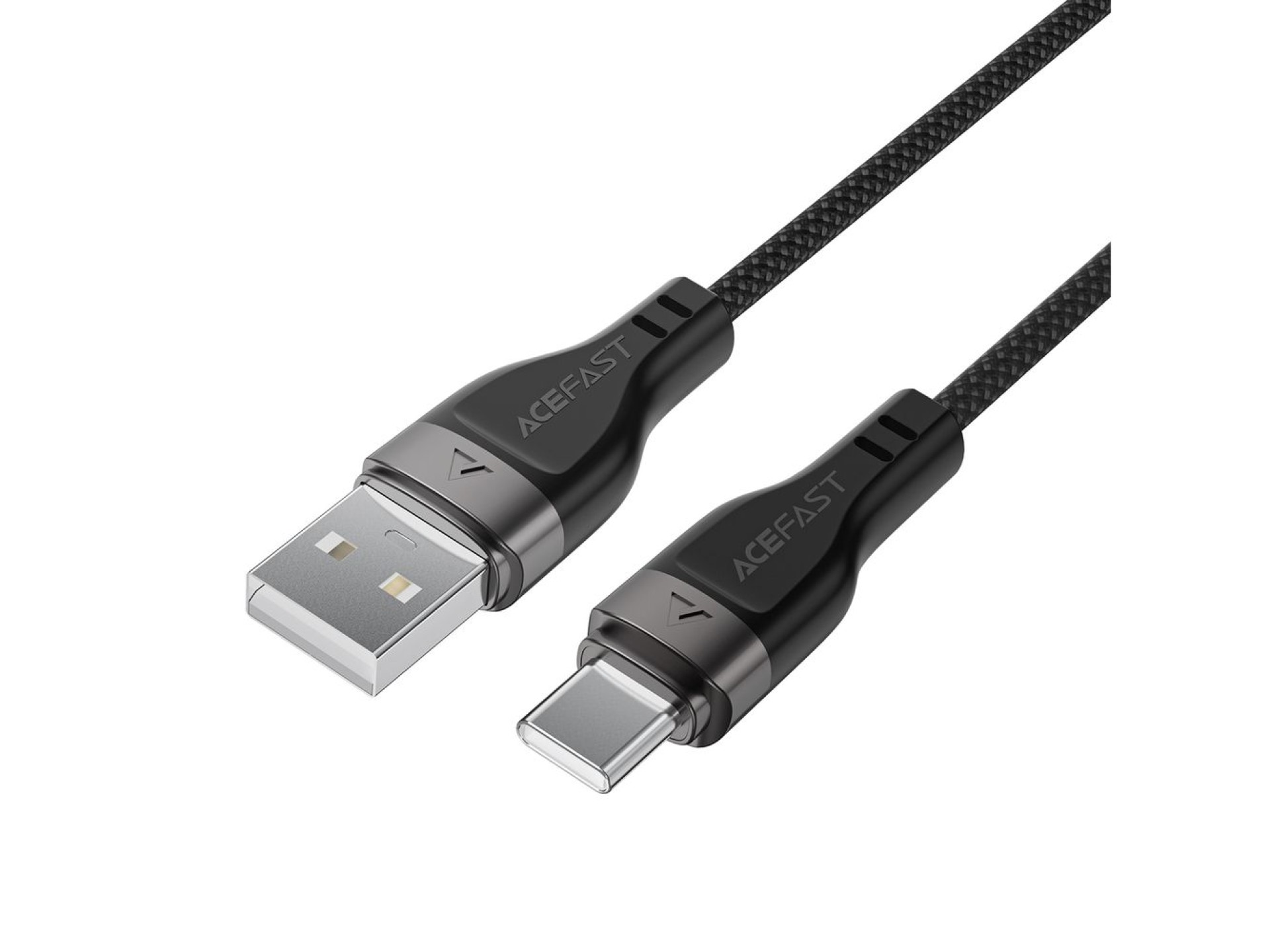 Cable Acefast C11-04 USB-A - USB-C 3A de 1,2 m con trenzado magnético - Negro