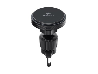 Soporte para coche Acefast D33 con cargador magnético Qi2 de 15 W para rejilla de ventilación - Negr Soporte para coche Acefast D33 con cargador magnético Qi2 de 15 W para rejilla de ventilación - Negr