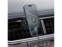 Suporte veicular Acefast D33 com carregador magnético Qi2 de 15 W para saída de ar - Preto Suporte veicular Acefast D33 com carregador magnético Qi2 de 15 W para saída de ar - Preto